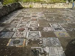 Mosaic of the horses.