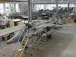 Several SEPECAT Jaguar GR3A used as instructional airframes at No. 1 School of Technical Training at