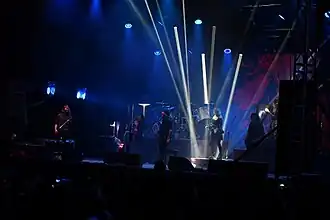 Eluveitie performing in 2023