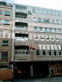 Building hosting the Embassy in Helsiniki