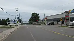 Looking south along M-117