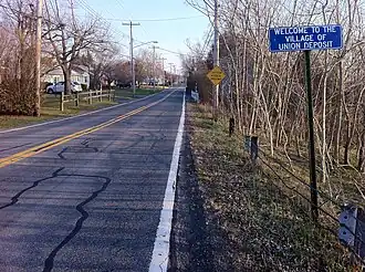 Entering Union Deposit from North Hanover Street