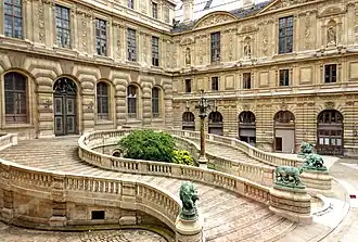 Rouillard's wild animals in the Cour Lefuel