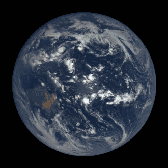 Image 33Earth's rotation imaged by Deep Space Climate Observatory, showing tilt (from Earth's rotation)
