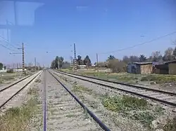 Alternative view of an abandoned railroad in Batuco.
