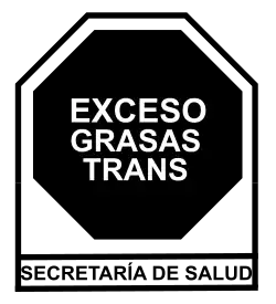 Excess trans fats warning seal