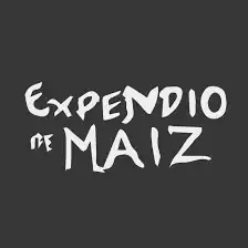 Graphic logo with the text "Expendio de MAIZ".