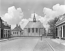 Street view with Dutch Reformed church