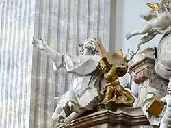 Close view of sculpted decoration