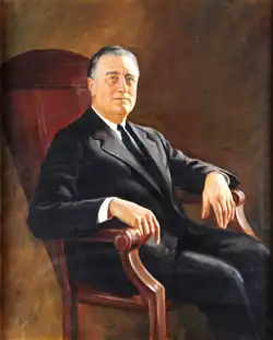 32nd President of the United States Franklin D. Roosevelt (AB, 1903)[155]