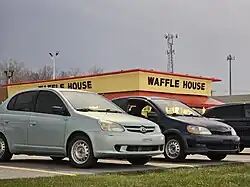 Facelift and pre-facelift Toyota Echo (US)