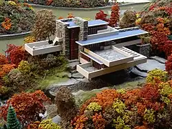 Image 37Scale model of the Fallingwater building, Carnegie Science Center in Pittsburgh (from History of gardening)
