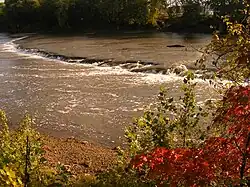 Hindostan Falls at low (three feet) water