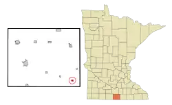 Location of Kiester, Minnesota