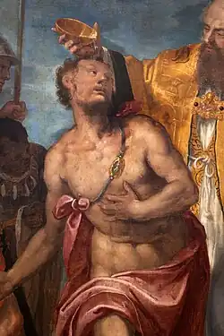 St. Sylvester baptizes Emperor Constantine, San Francesco al Corso, Verona