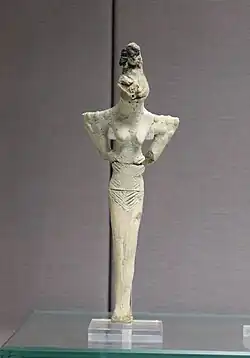 Figurine of a woman; clay; c. 5200 – c. 4200 BC; Tell el-Muqayyar