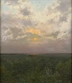 Und wieder einmal schwand die Sonne (And Once Again the Sun Disappeared), oil on canvas, 1893
