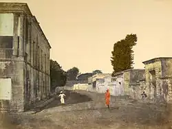 A street in Chandernagore, French India