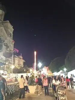 Patron saint festival at the central plaza, June 2012