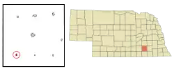 Location of Shickley, Nebraska