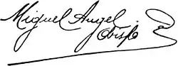 Miguel Ángel Builes Gómez's signature