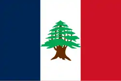 Flag of the State of Greater Lebanon during the French mandate (1920–1943)