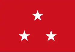 Flag of a Lieutenant General in the United States Marine Corps.