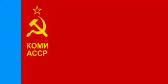 Flag of Komi ASSR