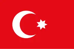 Flag used in the Egyptian Eyalet (1793–1844)