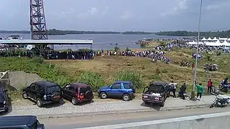 A view of Wouri banks during Ngondo festival
