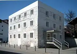 The Yellow House by Valerio Olgiati in Flims
