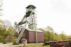 Steel headframe of Ottiliae shaft; Clausthal-Zellerfeld. This is the oldest still-existing headframe in Germany, built in 1876