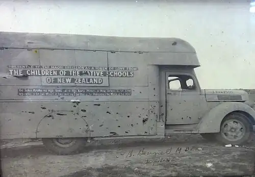 A canteen truck in New Zealand, circa 1946
