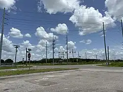 The intersection of State Road 674 and County Road 39 as viewed from Fort Lonesome's convenience store in July 2024.