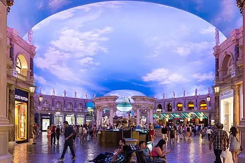 Forum Shops in Caesars Palace, Las Vegas, US, by Marnell Corrao Associates, 1992[136]