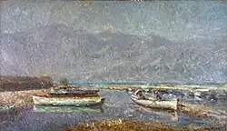 Lake of Bourget (Lac du Bourget), 1926, oil on canvas, 110 x 190 cm