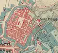 Franziszeische Landesaufnahme . Map of Bruck c. 1830