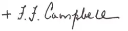 Frederick Francis Campbell's signature