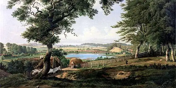 View of Rundforbi in Nærum (1834)