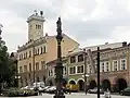 Town hall and Marian column at the Míru Square
