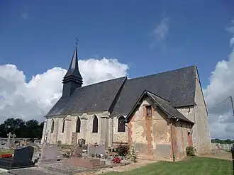 The church in Fresne-Cauverville