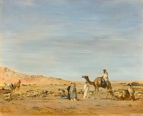 Campement dans le Sahara [Campsite in the Sahara], 1872