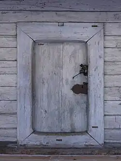 Church door with a four-jamb frame, 15th century