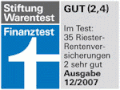 Logo of the magazine Finanztest, landscape format, narrow