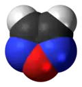 Space-filling model of the furazan molecule