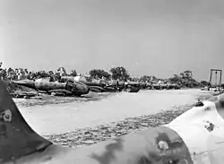 Abandoned fusalges of Italian Macchi C.202 Folgore aircraft at Tunis