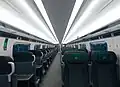 The interior of first class aboard a GWR Class 800