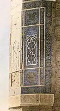 Detail of the mosaics of the minaret No.8 (Southeast), 1928