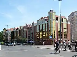Buildings along Długie Ogrody Street