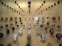 Assorted faceted and polished minerals